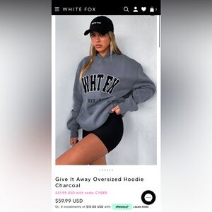 White Fox Boutique Give it Away Oversized Hoodie
